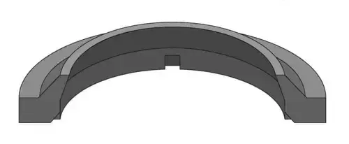 Picture of ROD WIPER (AN STYLE)  2 SLOTTED HEEL